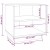 Szafki nocne, 2 szt., 40x34x40 cm, lite drewno sosnowe