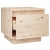 Szafki nocne, 2 szt., 35x34x32 cm, lite drewno sosnowe