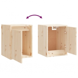 Szafki pod TV, 3 szt., lite drewno sosnowe