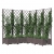 Donica ogrodowa z kratką, brązowa, 120x120x121,5 cm, PP
