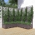 Donica ogrodowa z kratką, brązowa, 120x120x121,5 cm, PP