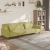 2-osobowa kanapa z 2 poduszkami, zielona, tapicerowana tkaniną
