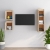 Szafki pod TV, 3 szt., lite drewno sosnowe