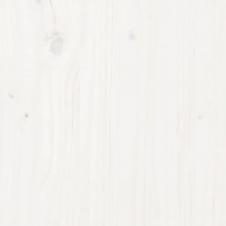 Szafka nocna, biała, 40x30x40 cm, lite drewno sosnowe