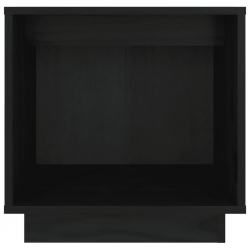 Szafki nocne, 2 szt., czarne, 40x30x40 cm, lite drewno sosnowe