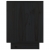 Szafki nocne, 2 szt., czarne, 40x30x40 cm, lite drewno sosnowe