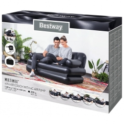 Bestway Dmuchana sofa dwuosobowa 5-w-1, 188x152x64 cm