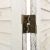 Parawan 6-panelowy, postarzany biały, 215x166 cm, lite drewno