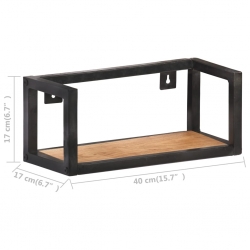 Półki ścienne, 2 szt., 40 cm, lite drewno akacjowe