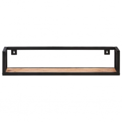 Półki ścienne, 2 szt., 80 cm, lite drewno akacjowe