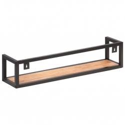 Półki ścienne, 2 szt., 80 cm, lite drewno akacjowe