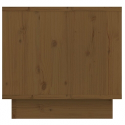 Szafka nocna, miodowy brąz, 35x34x32 cm, lite drewno sosnowe