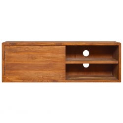 Ścienna szafka pod TV, 180x30x30 cm, lite drewno tekowe