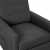 Rozkładany fotel ułatwiający wstawanie, ciemnoszary, tkanina