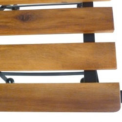 Składane krzesła ogrodowe, 4 szt., stal i lite drewno akacjowe