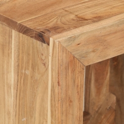 Stołek, 40x30x40 cm, lite drewno akacjowe