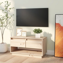 Szafka pod telewizor, 74x34x40 cm, lite drewno sosnowe