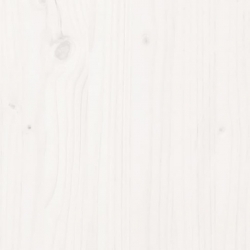 Szafka pod TV, biała, 110,5x34x40 cm, lite drewno sosnowe