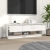 Szafka pod TV, biała, 110,5x34x40 cm, lite drewno sosnowe