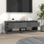 Szafka pod TV, szara, 110,5x34x40 cm, lite drewno sosnowe