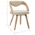 Krzesła do jadalni, 6 szt., kremowe, gięte drewno i ekoskóra