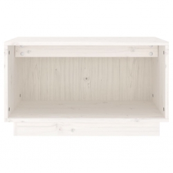 Szafka pod telewizor, biała, 60x35x35 cm, lite drewno sosnowe