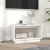 Szafka pod telewizor, biała, 60x35x35 cm, lite drewno sosnowe
