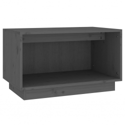 Szafka pod telewizor, szara, 60x35x35 cm, lite drewno sosnowe