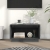 Szafka pod telewizor, szara, 60x35x35 cm, lite drewno sosnowe