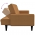 2- osobowa sofa rozkładana, kolor taupe, obita mikrofibrą