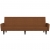 2- osobowa sofa rozkładana, brązowa, obita mikrofibrą