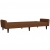 2- osobowa sofa rozkładana, brązowa, obita mikrofibrą