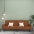 2- osobowa sofa rozkładana, brązowa, obita mikrofibrą