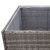 Donica ogrodowa, szara, 80x80x80 cm, rattan PE