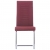 Krzesła stołowe, wspornikowe, 2 szt., czerwone wino, tkanina