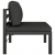 4-os. sofa ogrodowa z poduszkami, aluminium, antracytowa
