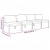 4-os. sofa ogrodowa z poduszkami, aluminium, antracytowa