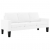 3-osobowa sofa, biała, sztuczna skóra