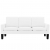 3-osobowa sofa, biała, sztuczna skóra