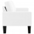 3-osobowa sofa, biała, sztuczna skóra