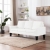 3-osobowa sofa, biała, sztuczna skóra