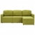 3-osobowa, rozkładana sofa modułowa, zielona, tkanina