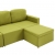 3-osobowa, rozkładana sofa modułowa, zielona, tkanina