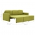 3-osobowa, rozkładana sofa modułowa, zielona, tkanina