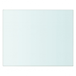 Półki, 2 szt., panel z przezroczystego szkła, 20 x 20 cm