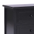Szafka pod TV, czarna,108x30x40 cm, drewno paulowni