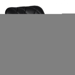 Stołki barowe, 2 szt., czarne, sztuczna skóra