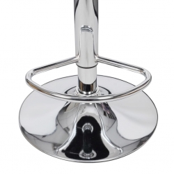 Stołki barowe, 2 szt., czarne, sztuczna skóra