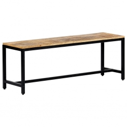 Ławka do jadalni, 120 cm, lite surowe drewno mango