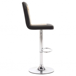 Fotel barowy, złoty, sztuczna skóra